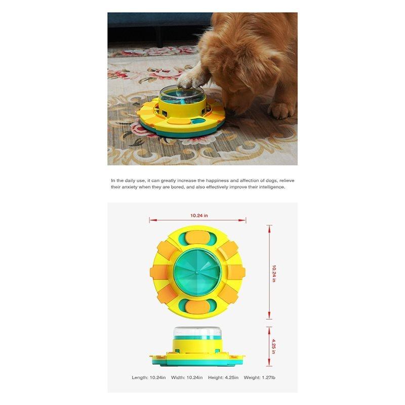 AS94-Interactive Dog Puzzle New For Dogs Enrichment Pet Slow Feeder Dispenser For Dry Food And Treat Dispenser A