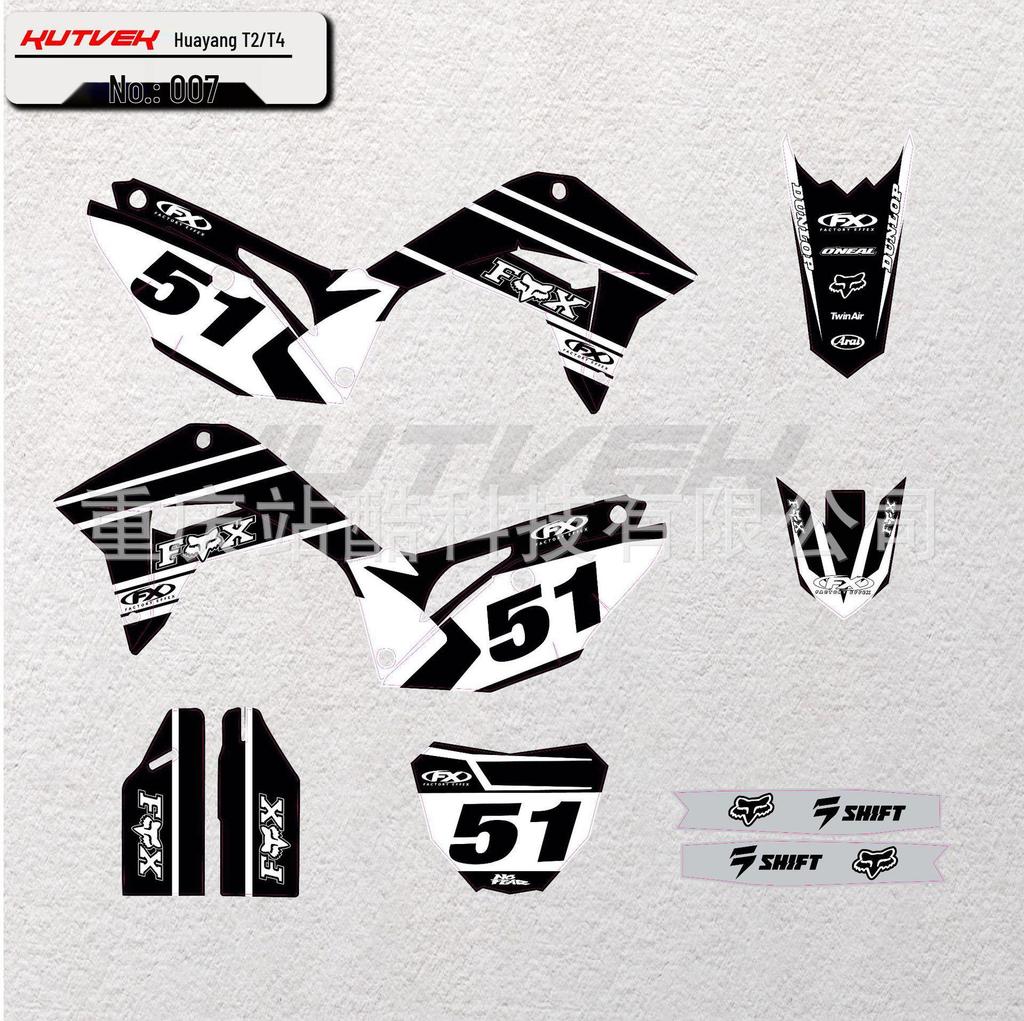 19-22 Наклейки для внедорожного мотоцикла Kayo Huayang T2T4: Прочные, Персонализированные Наклейки