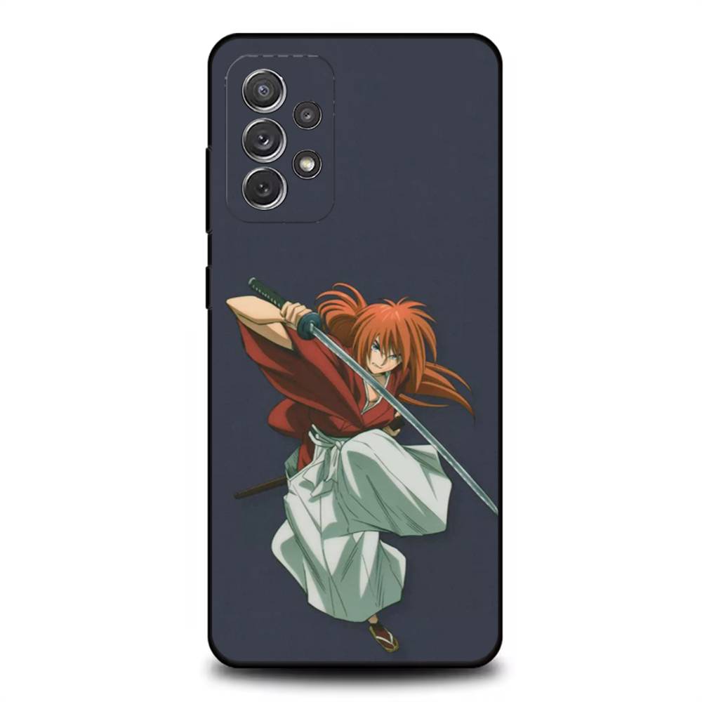 Чехол для телефона с аниме R-Rurouni K-Kenshin для Samsung S 25,24,23,22,30,21,10,9,Ultra,Plus,Lite,FE,4,5G Черный Мягкий Чехол