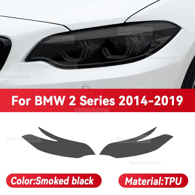 For BMW 2 Series F22 F23 F44 G42 2014-2023 Car Headlight TPU Protective Film Front Light Tint Change Color Sticker Accessories