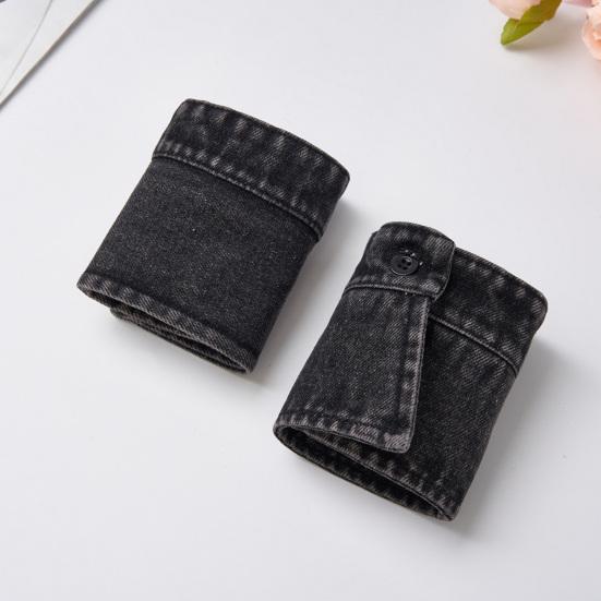 Съемный джинсовый воротник-обманка и манжеты Набор для женщин Легкая рубашка-платье Аксессуар для одежды