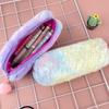 Pen Case Color Key Chain Plush Pencil Case Storage Bag Decoration Gift Kids