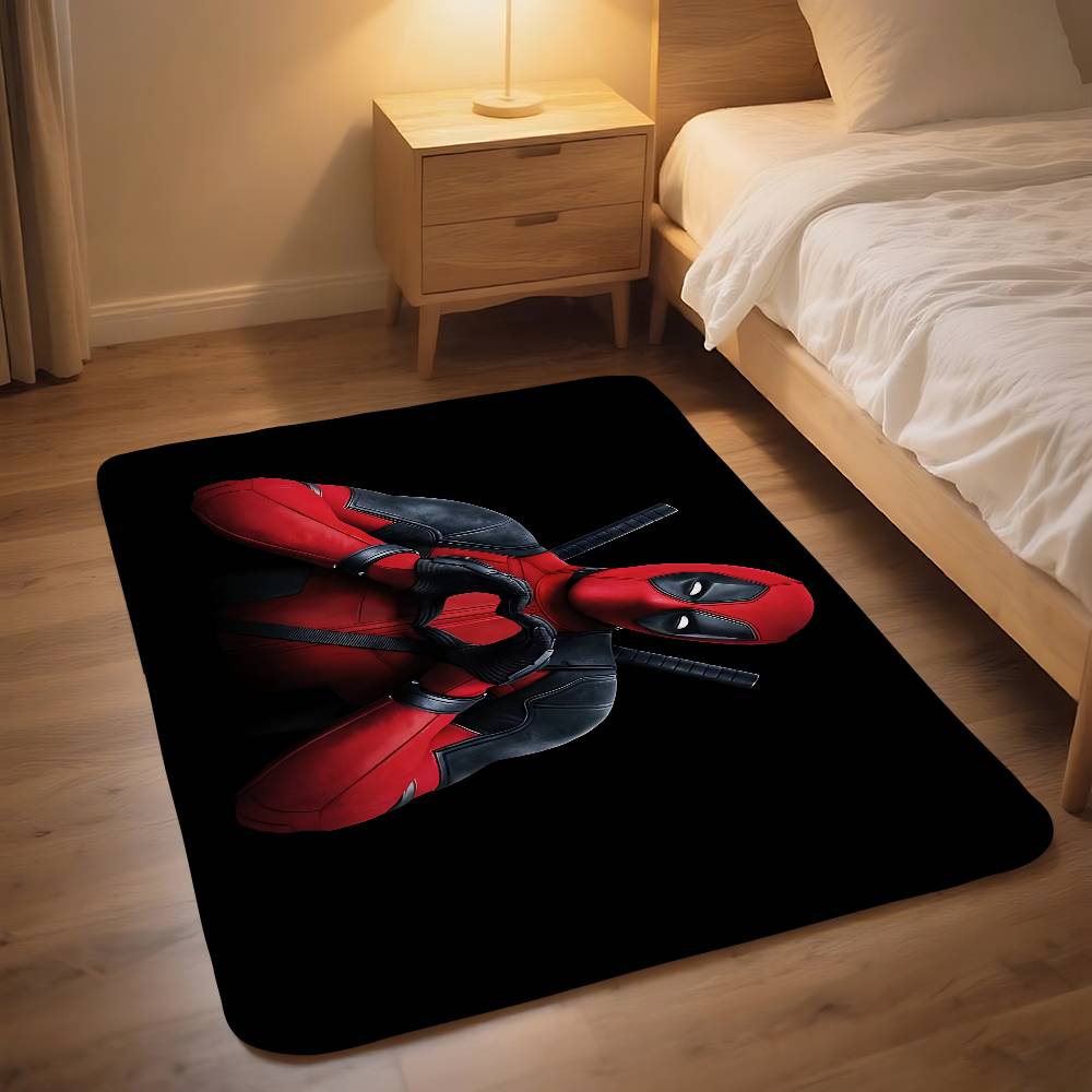 Cute-D-deadpool-S Movie Floor Mat Bathroom Absorbent Mat Simple Door Dirt-resistant Mat Home Kitchen Mat Foot Mat Entry Mat