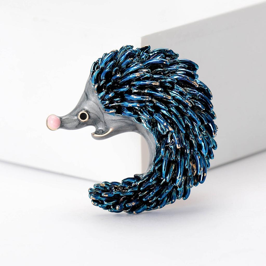 Cute Hedgehog Brooches For Unisex Animal Pins Casual Party Accessories Gifts