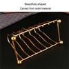 7PCS Gold Metal Coasters Set Iron Coasters with Holder Coasters Table Coasters Set  For Coffee Table
