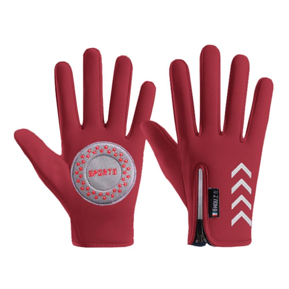 Cold Wingproof Warm Kids Gloves with Zipper Bicycle Sports Mittens  Kids Gift