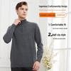 Hengyuanxiang Men's Pure Cashmere Business Pullover Sweater