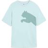 Puma Ss25 Свободная Дышащая Футболка с Коротким Рукавом Унисекс Топы Ледяной Голубой 633855-67