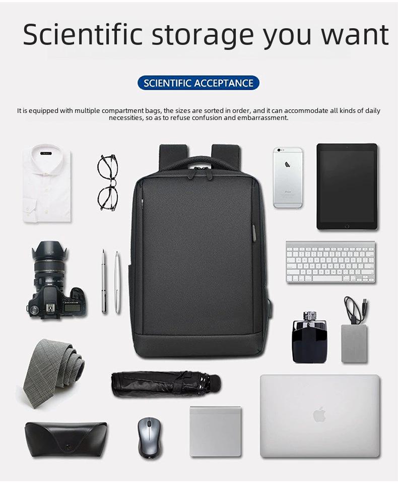 Мужской водонепроницаемый рюкзак для бизнеса и путешествий высшего класса — вместительный и стильный, для ноутбука и школы