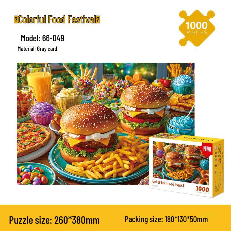 Мультяшный пазл из 1000 деталей для взрослых и детей - Сложная развивающая игрушка для снятия стресса, подарок