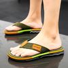 Модные высококачественные зеленые мужские летние шлепанцы Нескользящие пляжные шлепанцы для мужчин Уличные шлепанцы Мужские модные шлепанцы Chinelo Masculino