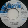 7inch Record NINJAMAN - Thunder Roll NONE Black Scorpio 1995 Jamaica Reggae, Ska & Dub Used