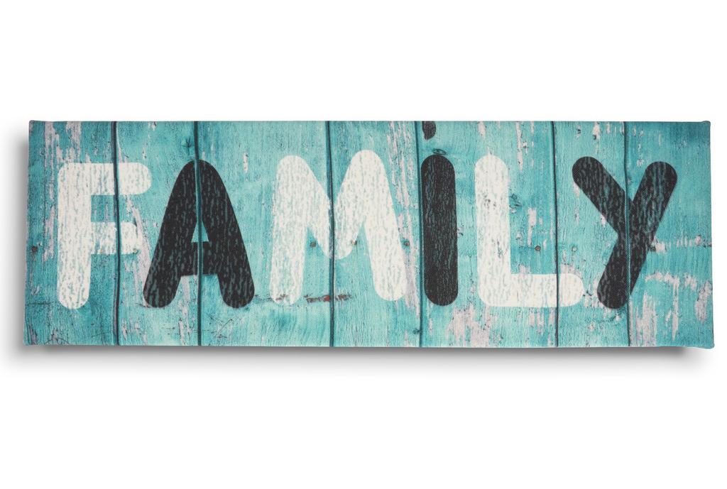 Inkdotpot Декор для стен на натянутом холсте с цитатами, Семейный декор для стен - 8 x 24 Деревенский настенный знак - Декор фермерского дома Имитация таблички