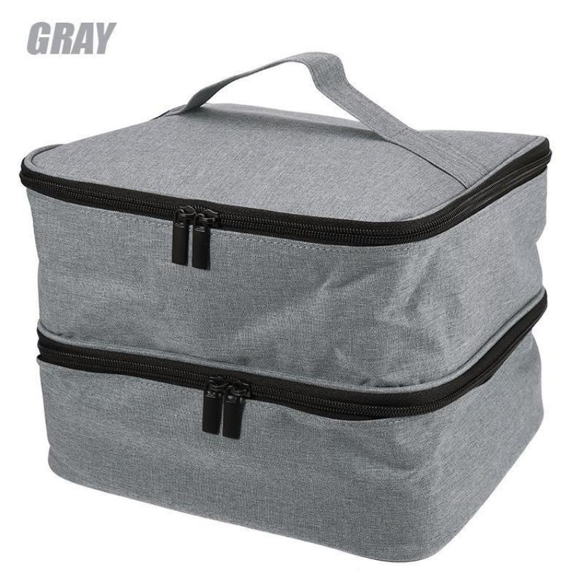 Большой вместительный органайзер для лака для ногтей, чехол для переноски, двухслойная лампа для сушки ногтей, кисть для дизайна ногтей, дрель для ногтей, коробка-органайзер для лака для ногтей