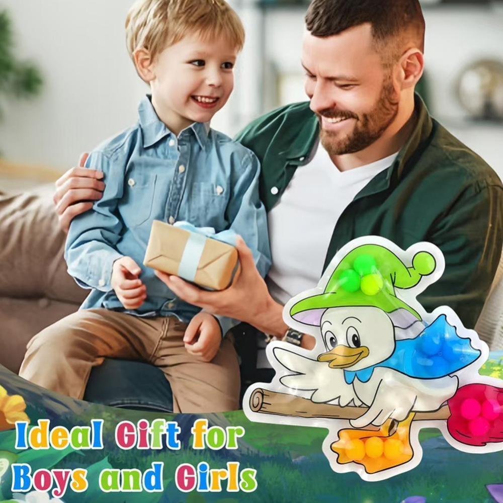 Сенсорные игрушки для сортировки по цвету для малышей, фиджеты для снятия стресса, игрушки-утки для сжимания, развитие мелкой моторики, Монтессори, дорожные игрушки, пасхальные игрушки