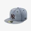 New Era Кепка New York Yankees из денима, прилегающая, джинсово-синяя 15131709