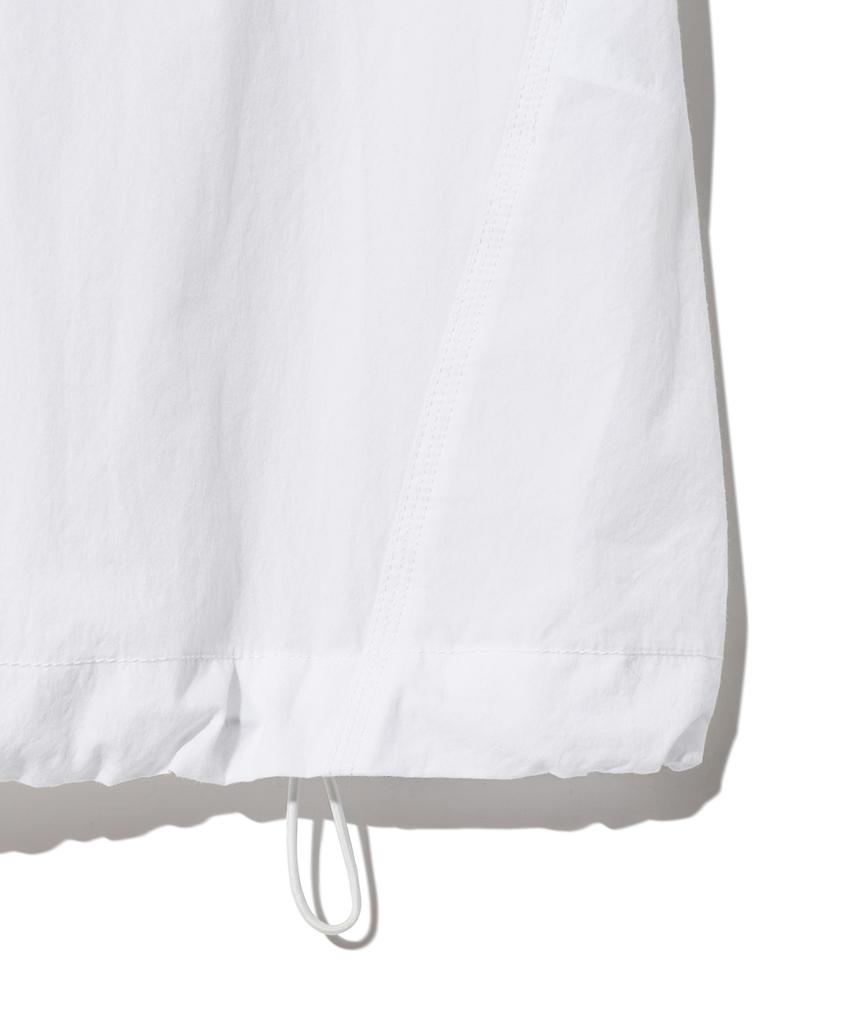 DIAMOND LAYLA [Cool Cotton] 3-Stitch Open Collar Cotton 1/2 Shirt S135 White