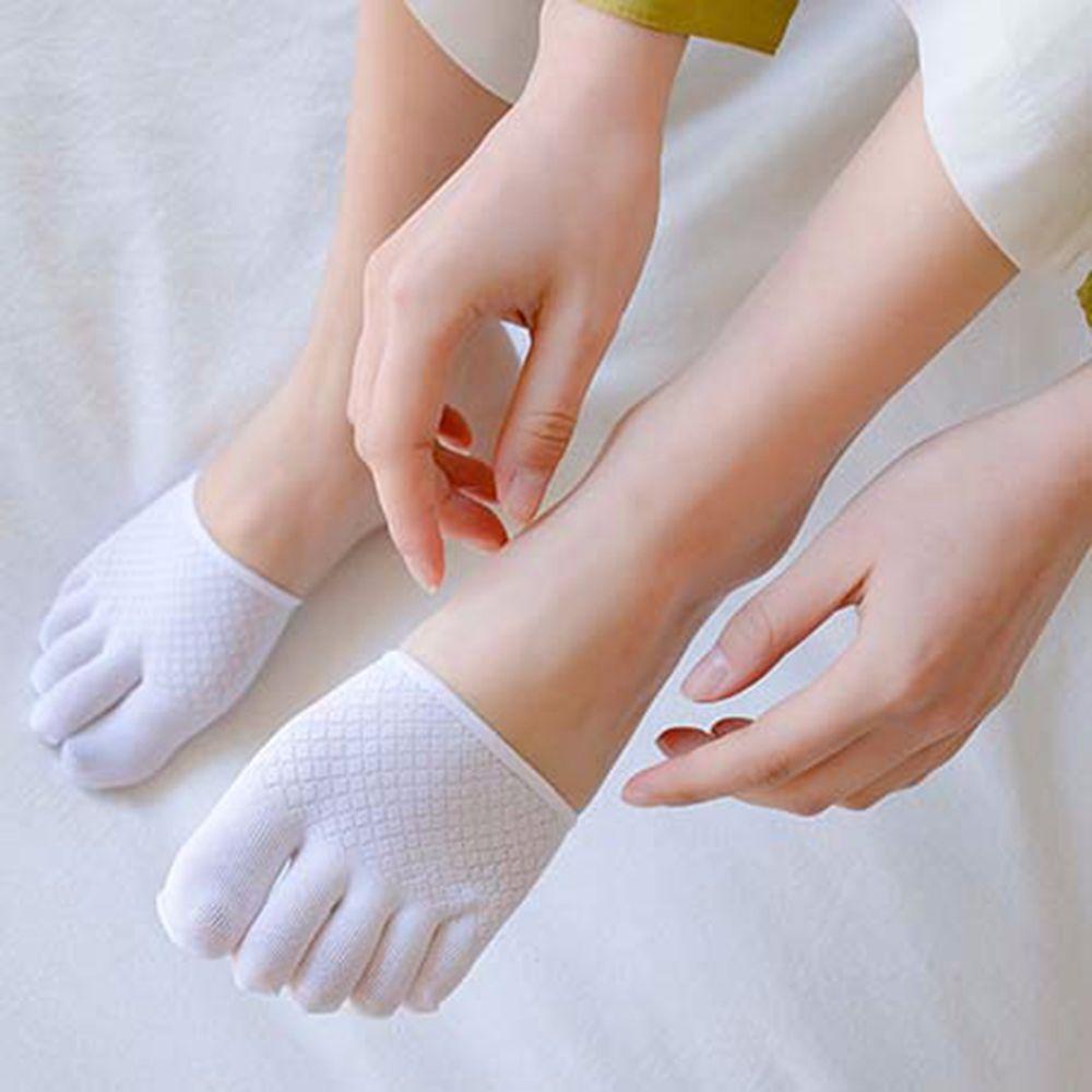 Invisible Thin Non-slip Women Summer Sock Slippers Half Palm Socks Open Toe Socks Cotton