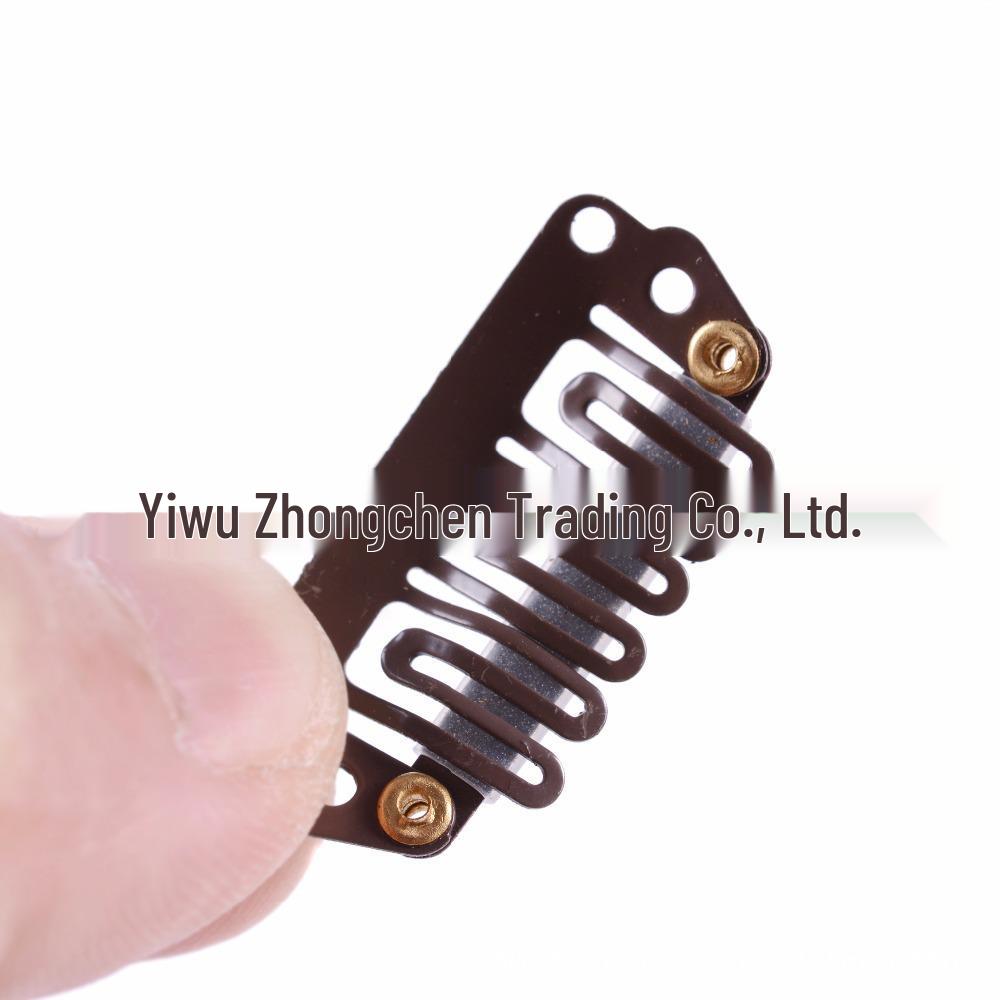 Невидимые заколки для парика из нержавеющей стали 2,8 см Шестизубые клипсы для наращивания волос