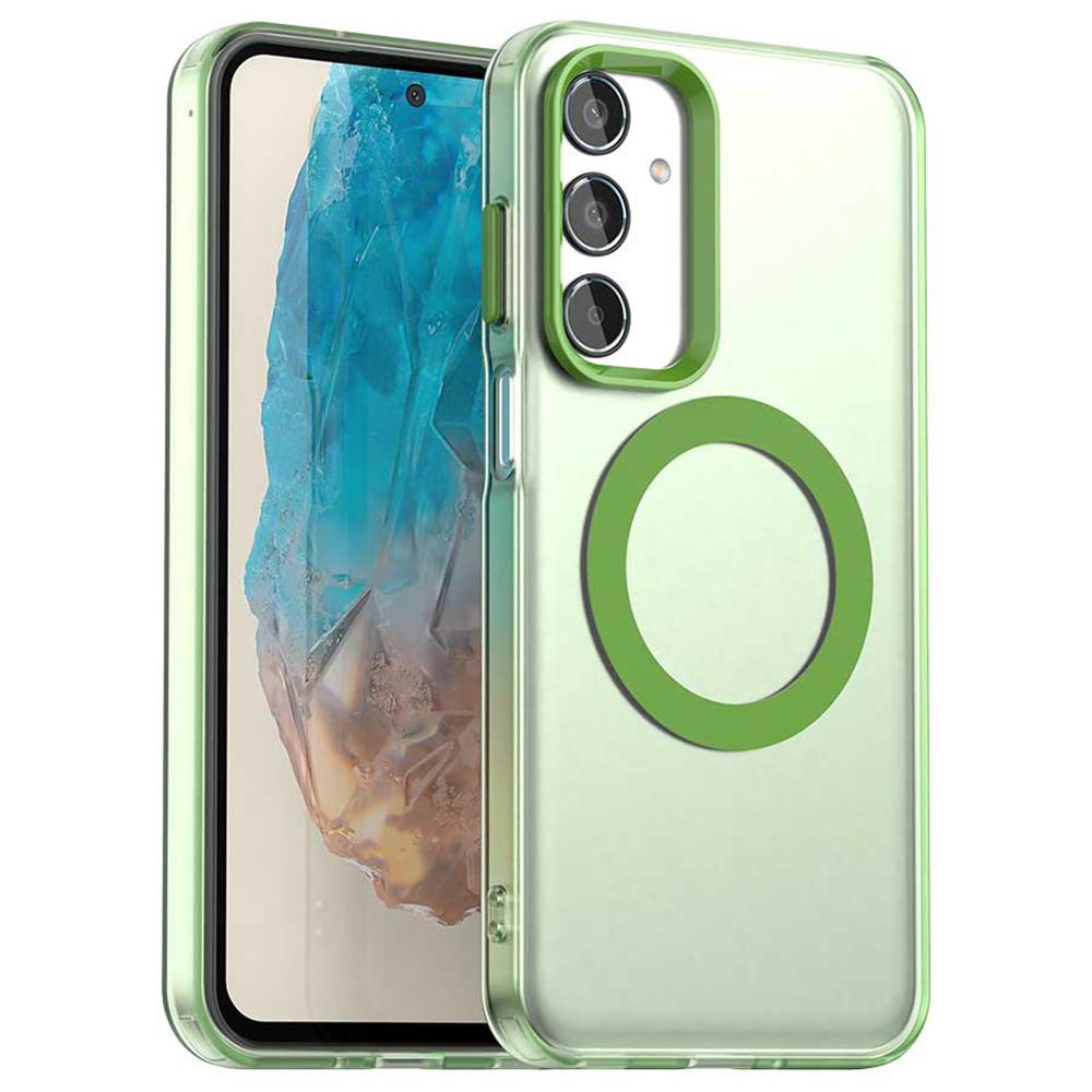 Для Samsung Galaxy M35 5G Чехол Совместимый с MagSafe PC+TPU+PET Противоударный Чехол для Телефона