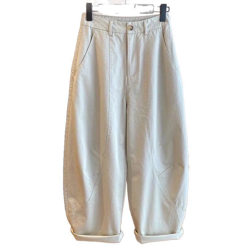 Women Loose Casual Pants High Waist Wide Legs Trousers Korean Fashion Versatile Straight