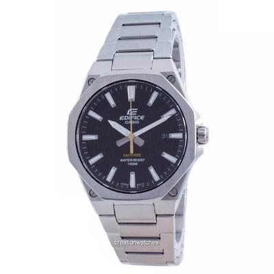 Кварцевые мужские часы Edifice Slim Line с черным циферблатом EFR-S108D-1A 100M