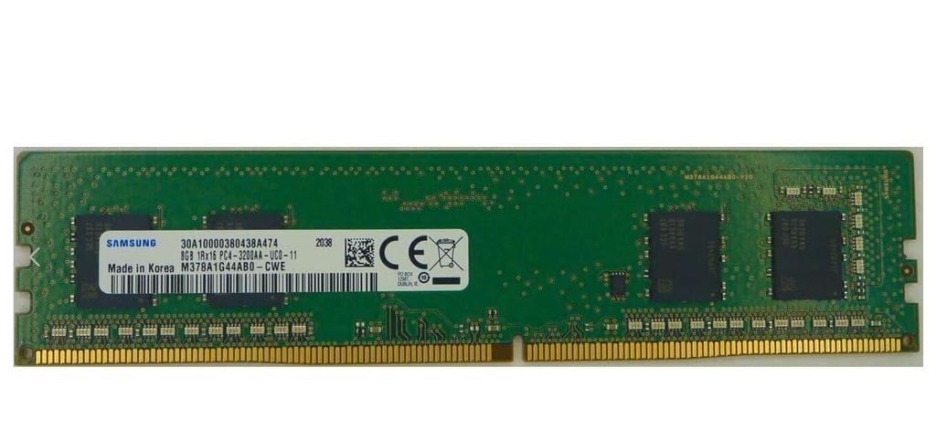 SAMSUNG Genuine Samsung 8GB Desktop PC Memory 288pin Unbuffered DIMM PC4-25600 DDR4-3200 M378A1G44AB0-CWE