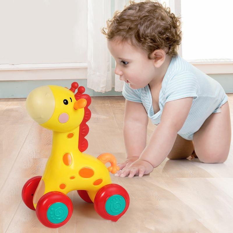 Детская игрушка для ползания, детские электронные домашние животные, музыкальные игрушки, движущаяся игрушка для малышей, раннее просвещение, подарок для познания животных
