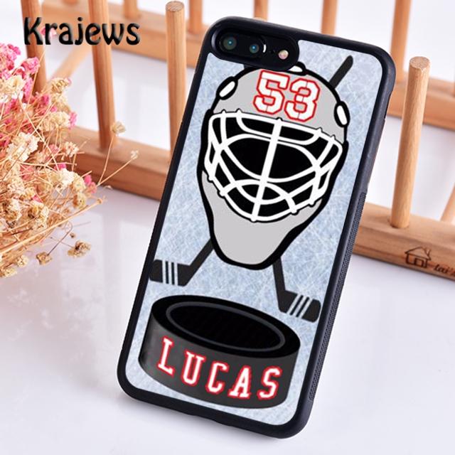 Krajews Чехол для телефона с узором хоккейного клуба Для iPhone 17 Air 16 15 14 plus 11 12 pro max coque Оболочка Fundas