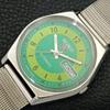 Seiko 5 AUTOMATIC JAPAN 6309A MENS VINTAGE GREEN COLOR DIAL WATCH A702728-1 R210-a702728