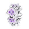 BAMOER 925 Silver Clasp CZ pave Clip Charms Daisy Beads Stopper Safety Chain fit Charm Bracelet Jewelry Clip