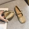 Модные и удобные белые туфли-лодочки с круглым носком и неглубоким носком, женские летние туфли Мэри Джейн в стиле ретро с мягкой подошвой