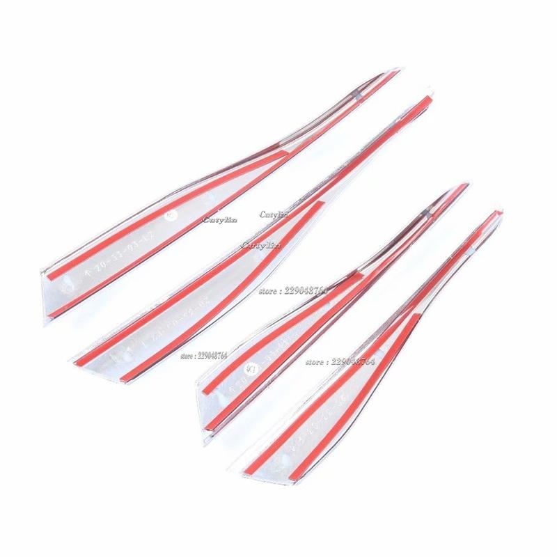 For Volkswagen VW Golf 8 MK8 280TSI Pro ABS Chrome Front Fog Light Cover Trim Bezel Garnish Foglight Bumper Styling