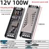 Ultra-slim Silent Switch Power Supply 12V 24V LED Light Box DC Voltage Regulator