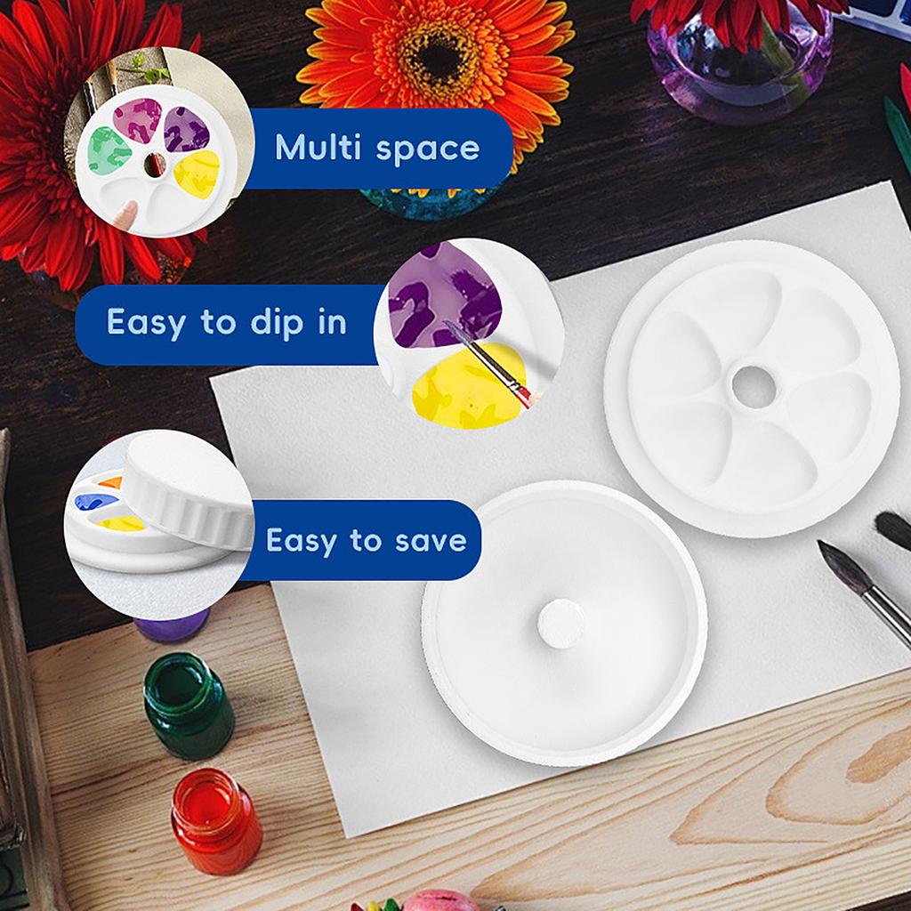 Jar Style Paint Portable Watercolor Acrylic Mixing Tray Art Painting Supplies