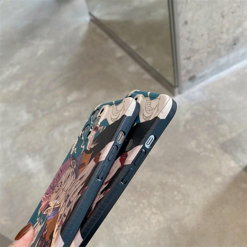 Чехол для телефона с рисунком аниме дзюдзюцу кайсен Юджи Итадори Фусигуро Мегуми для IPhone 13 12 11 Pro X XsMax XR 7 8Plus, милый мягкий чехол