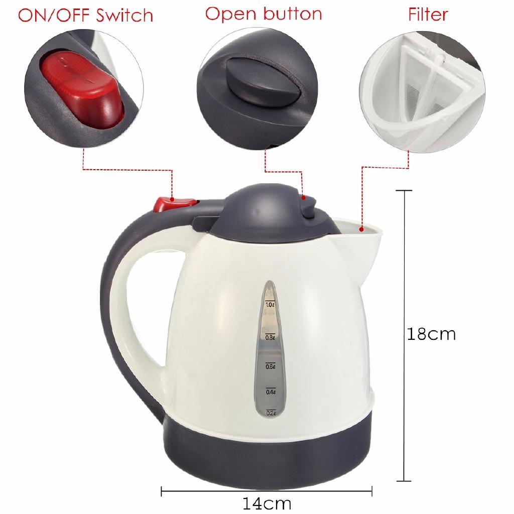 Car Portable Hot Water Kettle 12V / 24V Hot Water Heater for Large Capacity Coffee Tea 1000ml