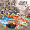 1pc Nami  Carpet, Round Rug, Comfortable, Suitable for Entryways, Living Rooms, Office, And Bedrooms, Christmas Decoration
