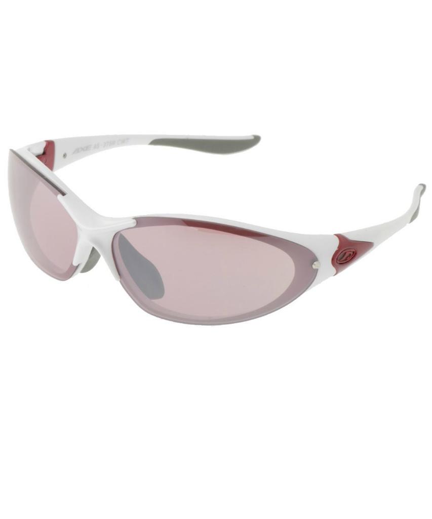 AXE AS375R Running and Cycling Crystal White Sunglasses, (CWT)
