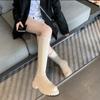European and American New Thick Soled Thick Heel Fashionable and Slimming Knight Boots
