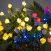 Realistic Solar Artificial Flower Light Gardenia Flower Waterproof Landscape Lamp  Landscape Decor