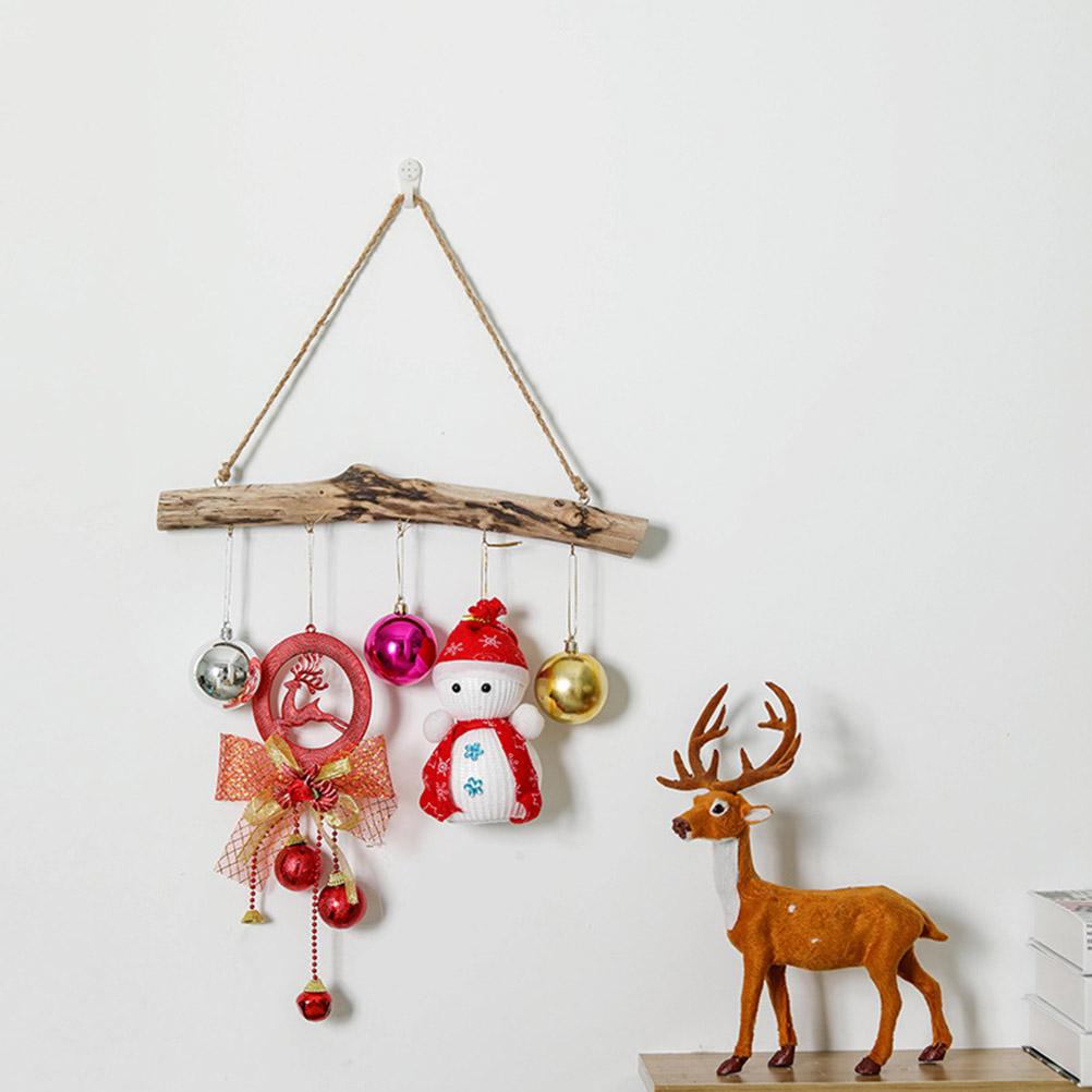 Unique Natural Driftwood Branches Wall Hanging Jewelry Organizers with 5 Hook Necklace Earrings