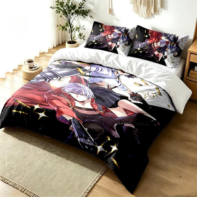 Devil May Cry 3pc Duvet Cover Set Simple Modern Bedding Set Wrinkle Resistant Soft Fabric All Season Use a perfect gift