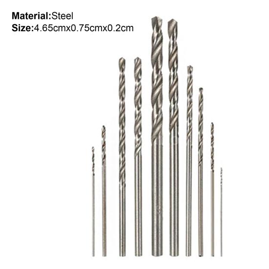 10 шт. спиральные сверла полезные прочные стальные высокоскоростные сверла из быстрорежущей стали набор DIY шлифования