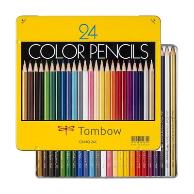 Цветные карандаши Tombow NQ 24 цвета Яркие цвета Долговечное качество Художественные принадлежности
