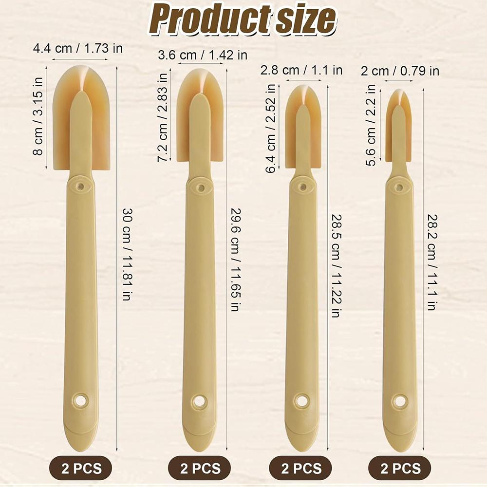 8pcs Durable Rubber Caulking Tool Silicone Caulk Finishing Set Tool, 4 Sizes