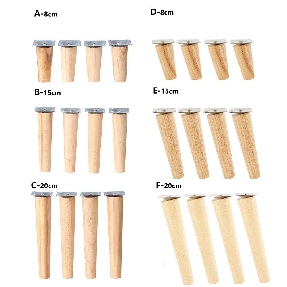Desk Sofa Chair Tapered Feet Wooden Furniture Legs Furniture Accessories Nightstand Storage Box Leg