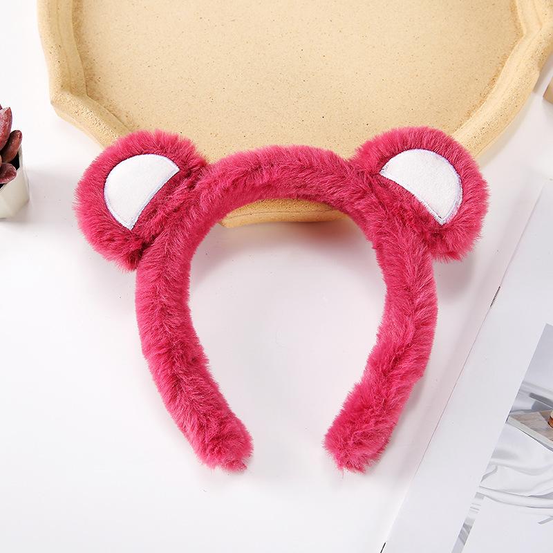Cartoon Cute Headband New Plush Big Eyes Headband Women's Face Wash Headband Children's Headwear