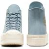 Converse Кеды Chuck Taylor All Star из замшевой кожи, теплые и износостойкие, с высоким верхом для женщин, цвет какао-синий