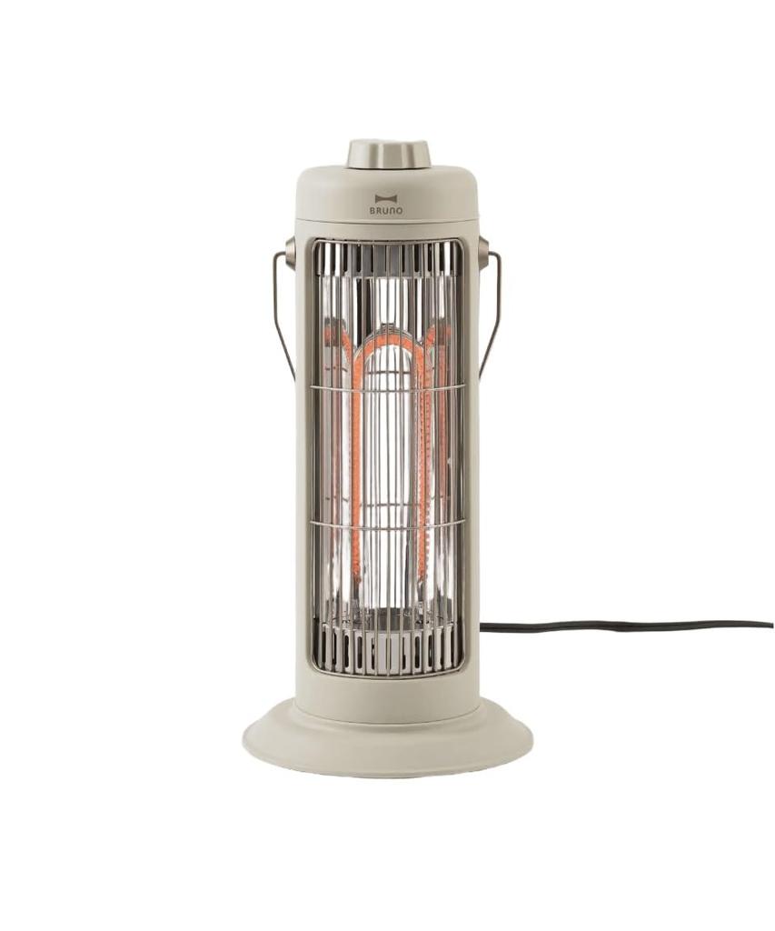 BRUNO NOSTALSTOVE S Carbon Heater, Lightweight and Compact, Greige, BOE117-GRG